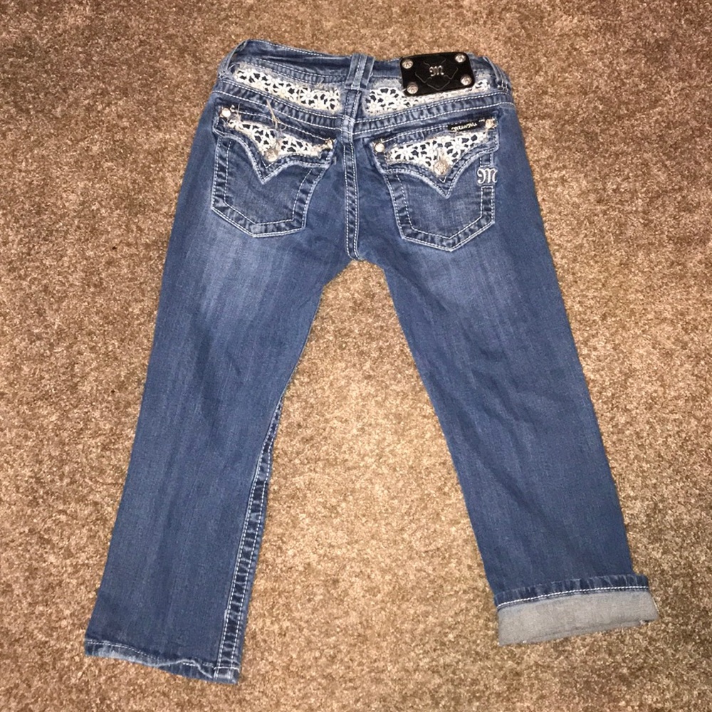 Miss me cuffed capris